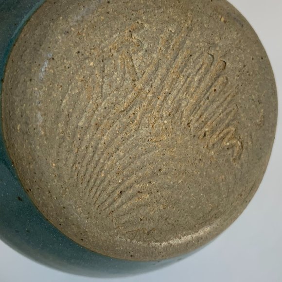 2 Hand Thrown Studio Art Pottery Mugs Blue Artisan Handcrafted Signed - Picture 6 of 13